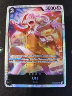 EXACT CARD PICTURED One Piece TCG Monkey D Luffy Deck ST08-002 Uta - Image 1