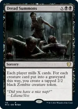 [4x] Dread Summons Near Mint, English Midnight Hunt Commander MTG Magic - Image 1