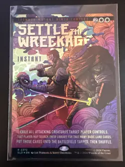 Settle the Wreckage Secret Lair Drop Foil Near Mint TMNT 2372 - Image 1