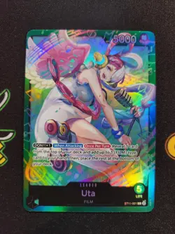 EXACT CARD PICTURED Uta Leader ST11-001 Green Uta Deck ST16 One Piece TCG Foil - Image 1