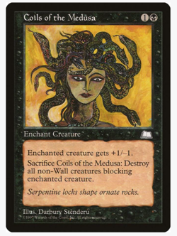 Coils of the Medusa Weatherlight PLAYSET (x4) Vintage Magic the Gathering NM/LP - Image 1
