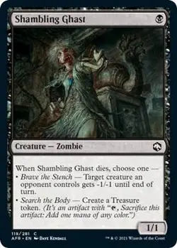 Shambling Ghast Near Mint 119 Adventures in the Forgotten Realms REG - Image 1