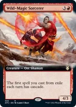 Wild-Magic Sorcerer (Extended Art) Near Mint 305 AFR REG - Image 1