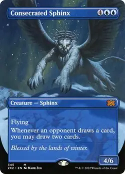 Consecrated Sphinx (Borderless) 345 Double Masters 2022 Foil - Image 1