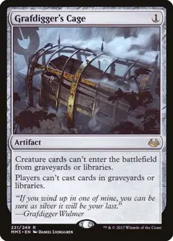 Grafdigger's Cage Near Mint 221 Modern Masters 2017 REG - Image 1