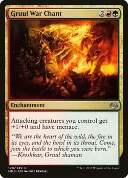 Gruul War Chant Near Mint 170 Modern Masters 2017 REG - Image 1
