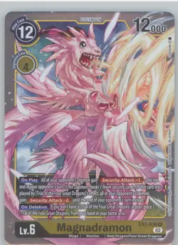Digimon TCG Magnadramon EX3-036 R Foil Revision Pack Cards NM - Image 1