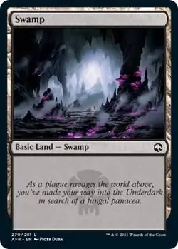 Swamp (270) Near Mint 270 Adventures in the Forgotten Realms Foil - Image 1