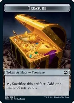 Treasure // Icingdeath, Frost Tongue Adventures in the Forgotten Realms Foil - Image 1