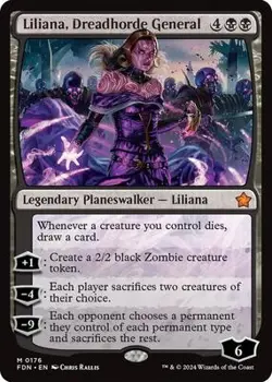 Liliana, Dreadhorde General Near Mint 176 Foundations REG - Image 1