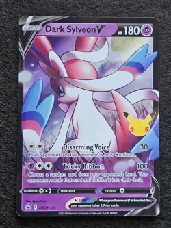 Dark Sylveon V SWSH134 SWSH: Sword & Shield Promo Cards Holo - Image 1