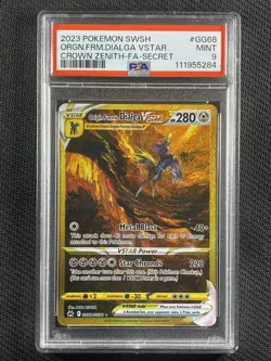 Pokemon Cards PSA 9 Mint Origin Forme Dialga Vstar Gold Crown Zenith GG68/GG70 - Image 1