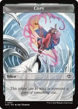 Copy // Spirit (0010) Token Near Mint 1 // 10 Secrets of Strixhaven Foil - Image 1
