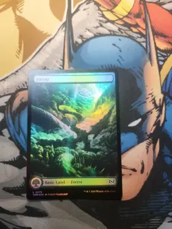 MTG Mint Singles - Forest 0276 | TDM | Foil | Borderless - Image 2