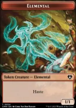 Elemental Token Commander Masters CMM 24 // 21 MTG Regular - Image 2