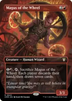 Magus of the Wheel Commander Masters CMM 643 MTG Regular borderless - Image 2