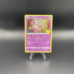 Pokemon Mew TCG Holo Rare Card Celebrations 011/025 Mew Holo Rare Card NM - Image 1
