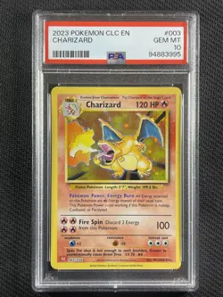 Pokemon Cards PSA 10 Gem Mt Charizard CLC Trading Card Classic Collection 003 - Image 1
