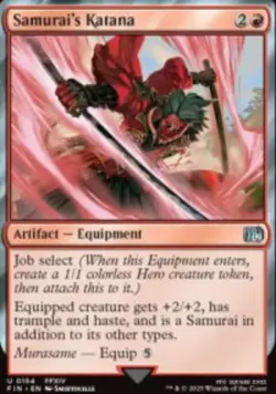Samurai's Katana Final Fantasy (FIN) 154 MTG Foil NM - Image 1