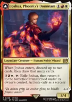 Joshua, Phoenix's Dominant // Phoenix, Warden of Fire (FIN) 229 MTG Regular NM - Image 1