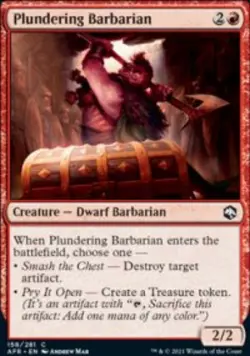 Plundering Barbarian Adventures in the Forgotten Realms (AFR) 158 MTG Foil - Image 1
