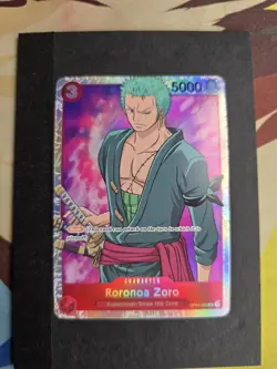 One Piece Card Game Romance Dawn English Roronoa Zoro Parallel OP01-025 SR - Image 1