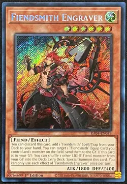 Yu-Gi-Oh! - Fiendsmith Engraver - (RA04-EN049) 1st Ed, Secret Rare, NM - Image 1