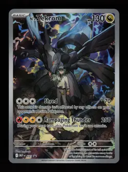 N's Zekrom 031 Holo Promo ME: Mega Evolution Promo Pokemon Cards - Image 1
