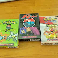 Pokemon WOTC Theme Deck Box Lot Lightning Bug Trouble Lockdown NO CARDS - Image 2