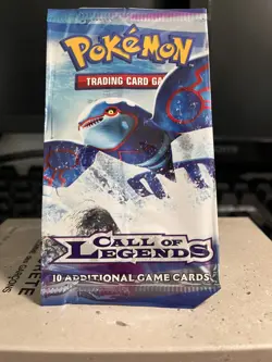 Pokemon Call of Legends Booster Pack - Empty Kyogre Art - No Cards - Image 1