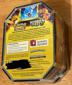 Pokemon Hidden Fates Gyarados GX Metal Tin 2019 60ct Standard Card Case - Image 1