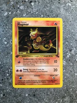 Pokemon TCG Cards 1st Edition Magmar 39/62 Fossil Uncommon NM - Image 1
