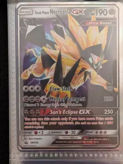 Pokemon TCG SM102 Dusk Mane Necrozma GX Foil Promo Black Star Rare Card - Image 1