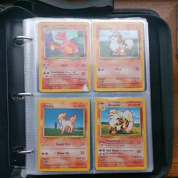 Old Vintage Wotc Pokemon Tcg Binder Bundle Joblot X111 Cards No Duplicates - Image 3