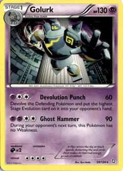 Golurk 59/124 Dragons Exalted Pokemon Card TCG - Image 1