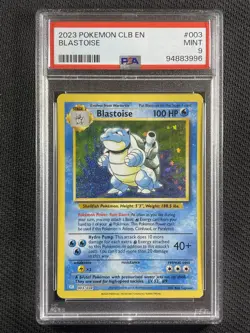 Pokemon Cards PSA 9 Mint Blastoise CLB Trading Card Classic Collection Swsh 003 - Image 1