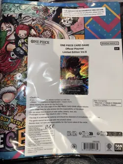 ONE PIECE CARD GAME Official Playmat Limited Edition Vol.5 w/ Luffy Promo Sealed - Image 2