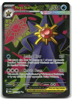 Mega Starmie ex 102/088 Ultra Rare Perfect Order Pokemon Holo Near Mint - Image 1