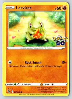 Larvitar 037/078 Common Pokemon GO Pokemon Near Mint - Image 1