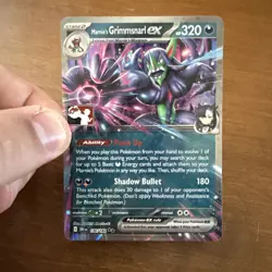 Marnie’s Grimmsnarl Ex 136/182 NM - Prize Pack Series 9 - Play! Pokemon Stamped - Image 1
