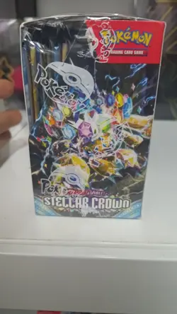 Pokemon TCG Stellar Crown half Booster Box factory sealed new ripped plastic - Image 3