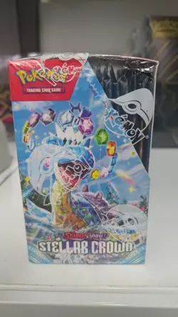 Pokemon TCG Stellar Crown half Booster Box factory sealed new ripped plastic - Image 4
