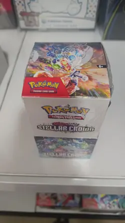 Pokemon TCG Stellar Crown half Booster Box factory sealed new ripped plastic - Image 5