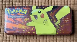 Pokemon TCG Pikachu Tin Pencil Box - SEALED - Image 1