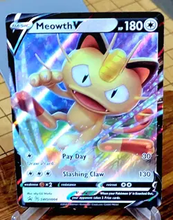 Meowth V - Promo SWSH: Sword & Shield Promo Cards SWSH004 LP Holo - Image 1