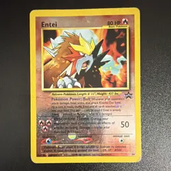 Pokemon TCG Entei 34 Pokemon Promos Promo Holo Basic Eng 2001 HP80 - Image 1