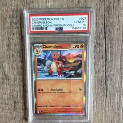 The Pokemon Company SV03 Obsidian Flames Charmeleon 027/197 Rev Holo PSA 10 - Image 1