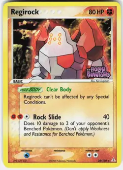 Pokemon Regirock 28/110 Rare Holon Phantoms Pokemon Near Mint - Image 1