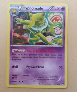 Carte Pokemon Hypnomade Pv90 51/122 Rare XY Rupture Turbo Hypno Sleeper - Image 1