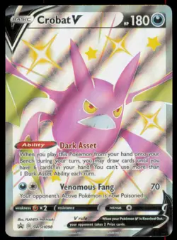 Crobat V SWSH098 Holo Promo Sword & Shield Promo Pokemon Near Mint - Image 1
